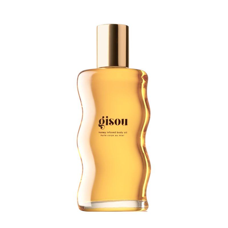 Gisou Honey Infused Body Oil Gold - Lightweight Hydrating Body Oil for Softer, Smoother Skin with Mirsalehi Honey & Bee Garden Oil Blend, 1.5 Fl Oz