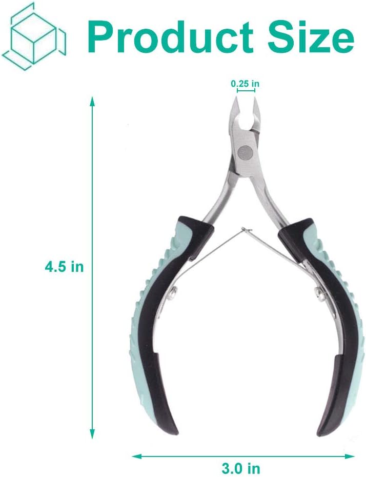 IVON Cuticle Trimmer, Non-Slip Professional Cuticle Nipper Stainless Steel Cutter