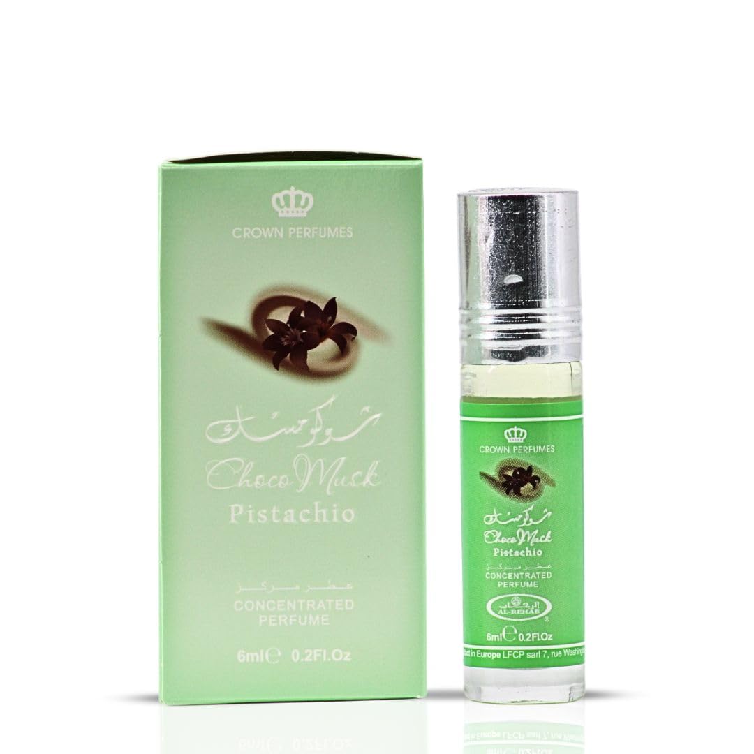 Al-Rehab Choco Musk Marshmallow Perfume Oil Roll-On - 6ml (0.2 oz) | Gourmand Fragrance with Strawberry, Marshmallow & Cocoa | Sweet, Fluffy & Addictive | Arabian Dessert Scent for Women