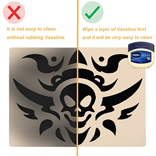 Yuelong 30pcs Blank Tattoo Practice Skin and Transfer Paper Kit Include 10pcs Fake Skin and 20pcs Tattoo Stencil Paper for Beginners and Experienced Artists