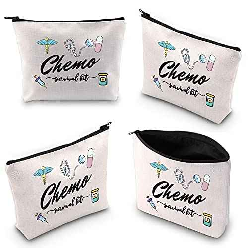 WCGXKO Chemo Care Package for Women Chemo Survival Kit Chemotherapy Treatment Zipper Pouch Bag (survival kit Chemo)