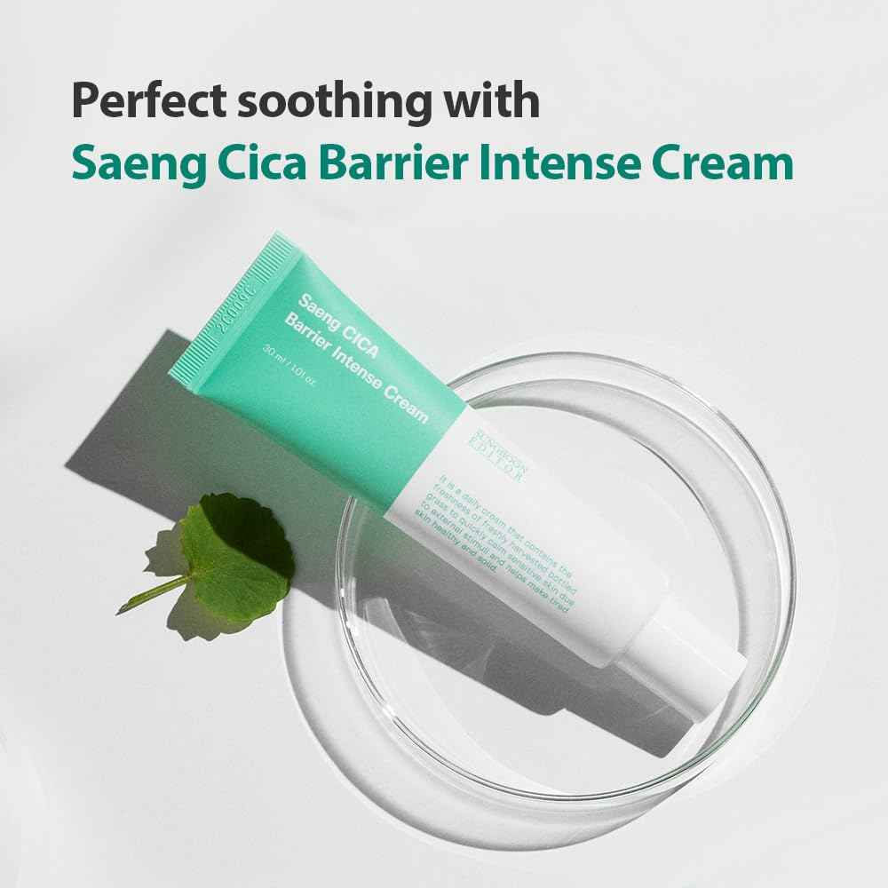 SUNGBOON EDITOR Saeng Cica Barrier Intense Cream | cica face moisturizer, soothing cream for dry & irritated skin, Korean skincare