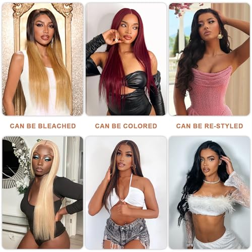 16A Raw Human Hair Bundles 100% Burmese Virgin Straight Bundles Human Hair, Sliky Boutique Extensions, Can Be Dyed and Restyled, Full Ends, Vertical Smooth (Straight 1 Bundle, 18 Inch)