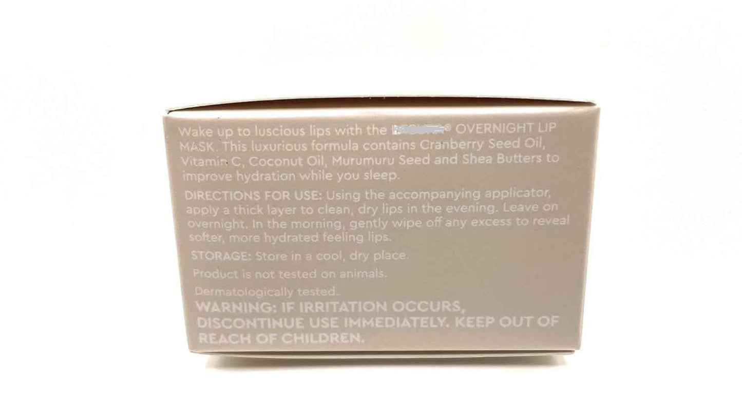 Hydrating Sleeping Lip Mask for Overnight Moisture Vanilla Flavor with Vitamin C, Coconut Oil, Shea Butter, Lacura 0.7oz/20g – Pack of 1