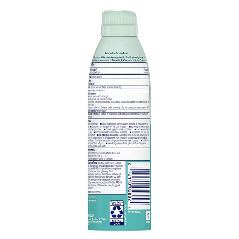 Coppertone Pure and Simple Kids Sunscreen Spray SPF 50, Zinc Oxide Mineral Sunscreen for Sensitive Skin, Hypoallergenic and Tear Free, 5 Oz Can, Pack of 3