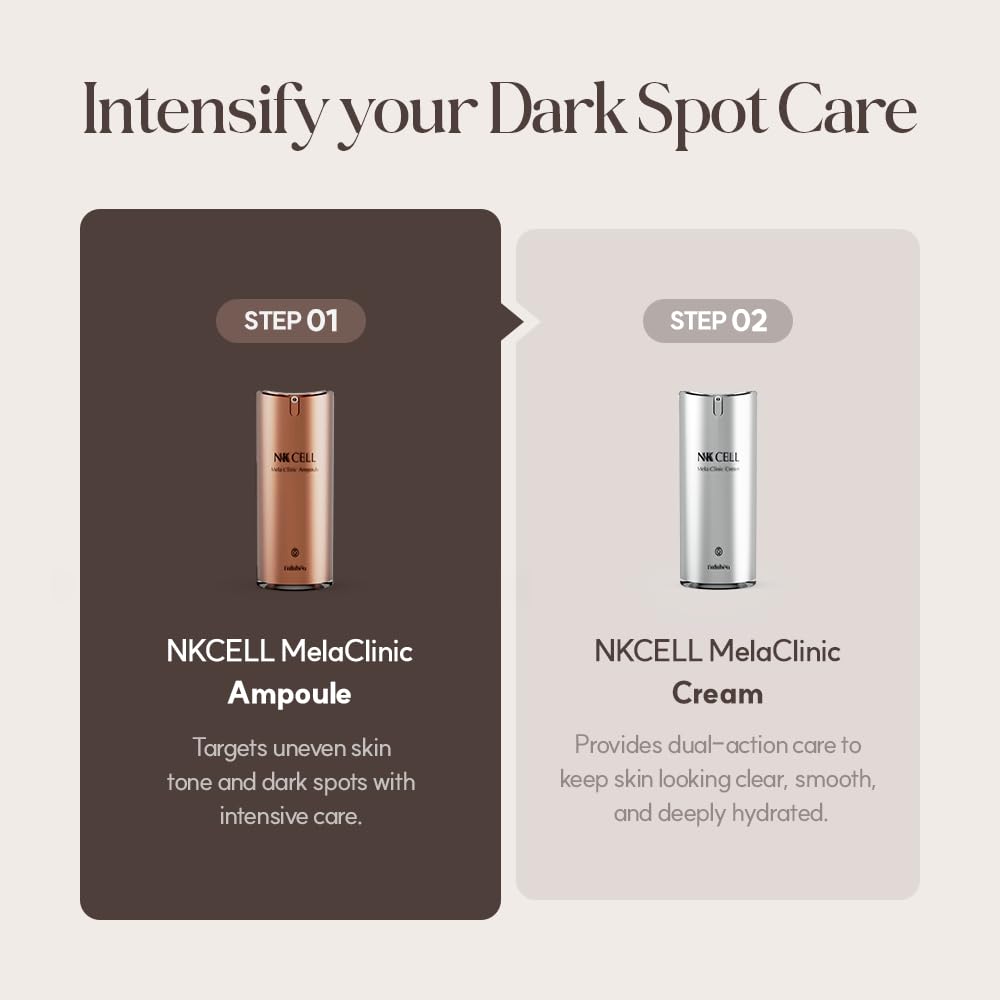 Lulubeu Mela Clinic Ampoule with NK Cell Technology, Skin Tone Care Serum with Tranexamic Acid, Glutathione & Bisabolol, 0.5 fl oz