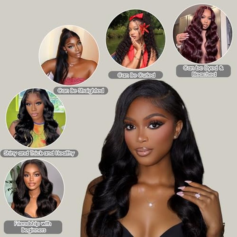 Human Hair Bundles Body Wave 20 20 20 20 Inch 4 Bundles 12A Human Hair Extensions 100% Unprocessed Brazilian Virgin Hair Deals Quick Weave Bundles Wet Wave Hair