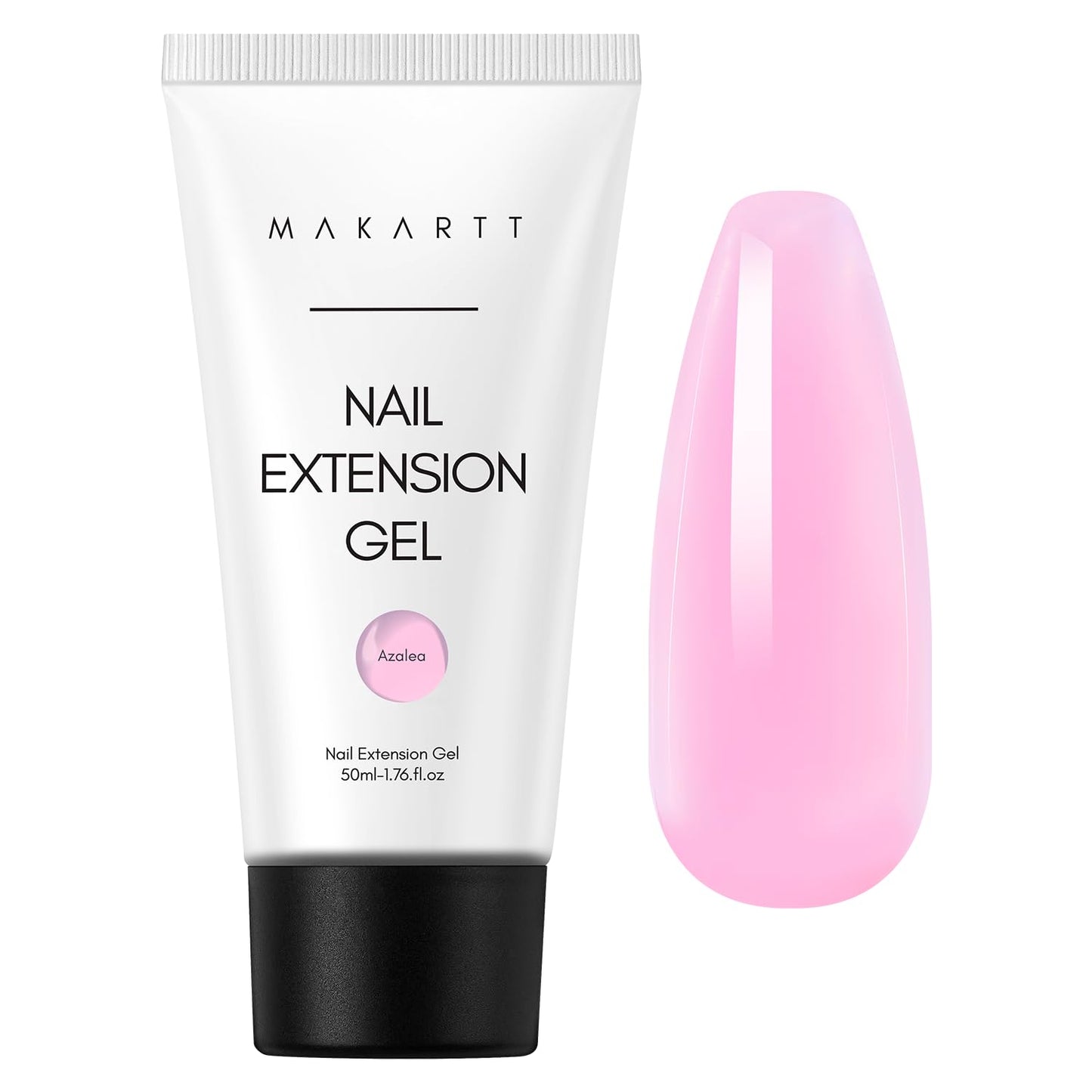 Makartt Poly Nail Gel: Clear 50ML Gel Builder for Natural-Looking Strengthener 3D Molding Gel for Trendy Nail Art-Long-Lasting and Easy to Use Supplies