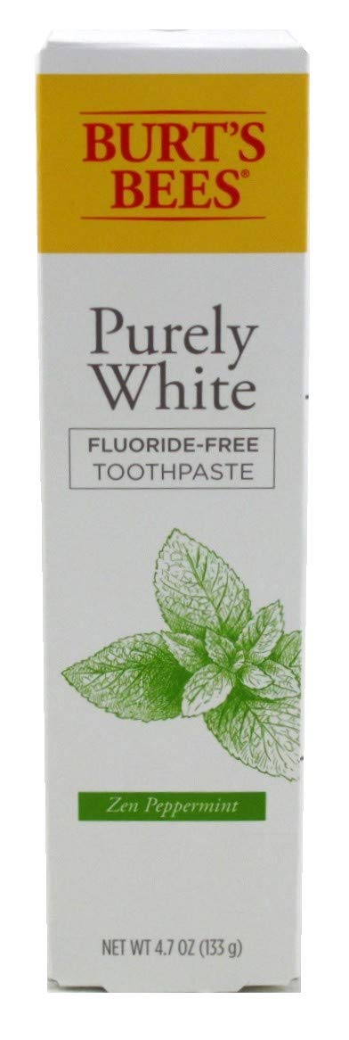 Burt's Bees Toothpaste - Purely White Zen Peppermint | 4.7 Ounce (Pack of 6)