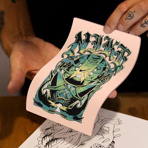 3mm Tattoo Fake Skin, 10 Pcs Pure Silicone Tattoos Practice Skin, Double Sides Real Thick Feeling Soft Skins, Tattooing Microblading Eyebrow Lip Practice or Display for Beginners