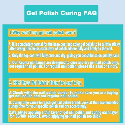 Kepma UV LED Nail Dryer Mini lamp Portable Curing Light for Gel Nail Polish,6w(White)