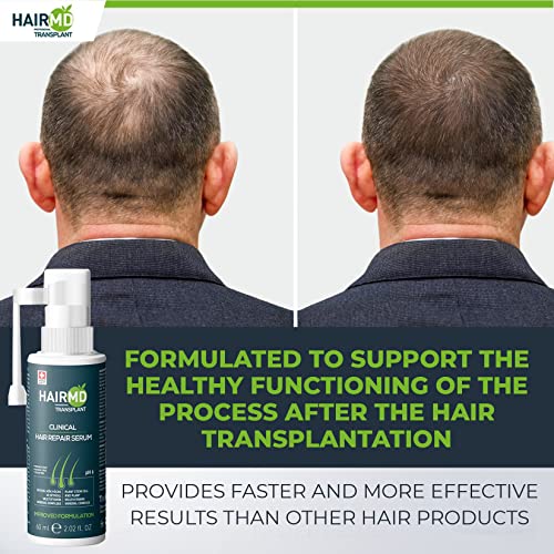 Transplant Clinical Repair Serum - 60ml Hair Regrowth Serum - Prevents Post-Transplant Hair Loss - Stimulates New Hair Growth - Fast and Effective Results - Gentle Formula