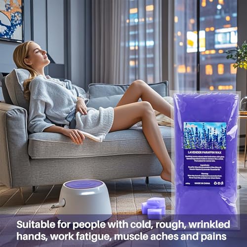 MAQIHAN Paraffin Wax for Hand and Feet - 2 Pack Lavender Scented Paraffin Wax Refills Hand Wax for Dry Skin, Hydration Nourish