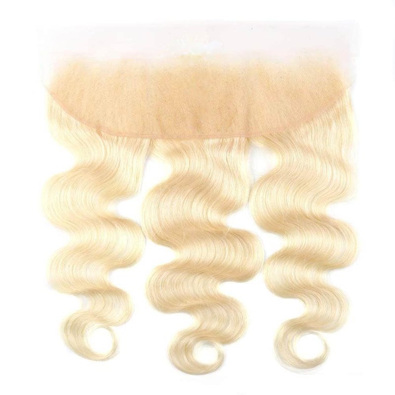 613 Blonde Body Wave Frontal - 13x4 HD Lace Closure with Baby Hair | 150% Density, 14 Inch
