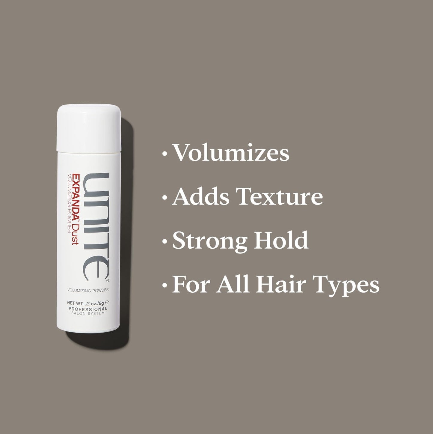 UNITE Hair – EXPANDA Dust – Highly Concentrated Powder for Instant Volume, Root Lift & Texture – Matte Finish for Fine, Flat Hair – Lightweight, Translucent Formula – 0.21 Oz