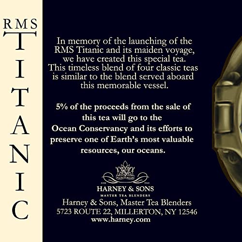 Harney & Sons RMS TITANIC Tea 20 Count Sachet Tin