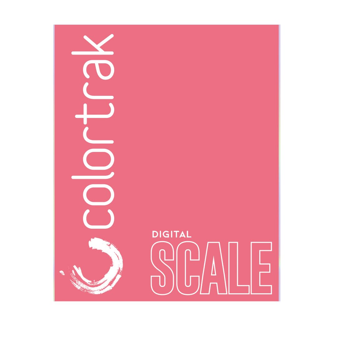 Colortrak Digital Scale, Tempered Glass Scale for Measuring Fits Most Color Trays and Stations, Measures Quantities in lb, oz, ml, g, kg, Sleek 8" x 6.5" Design