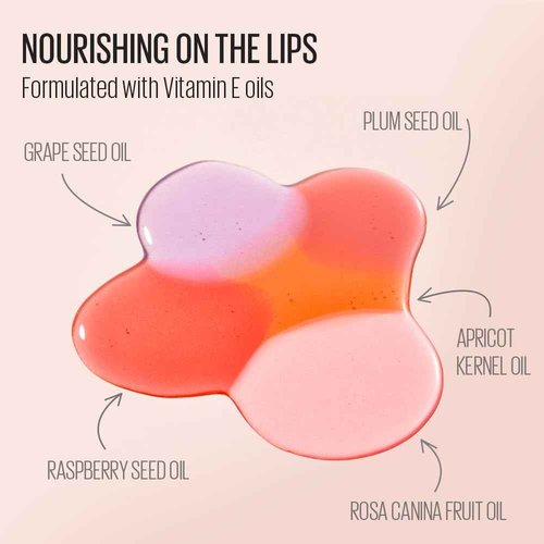 Kaja Juicy Glass Lip Plumping Oil | 01 Rose Hip Spritz | Hydrating, Feel Plumped and Lightweight with Vitamin Tree Fruit Oil, Vegan, Cruelty-Free, Clear Tint Stain Shine Gloss Plumper