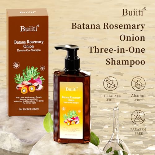Batana Oil Shampoo for Hair Growth ? Infused with Rosemary & Onion, Anti Hair Loss & Thickening Treatment for Women & Men, Promotes Regrowth, Sulfate Free Natural Formula, 10.14 fl oz