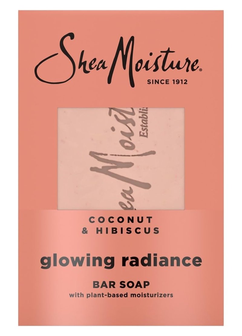 Shea Moisture Soap 8 Ounce Bar Coconut & Hibiscus Shea Butter (235ml) (6 Pack)