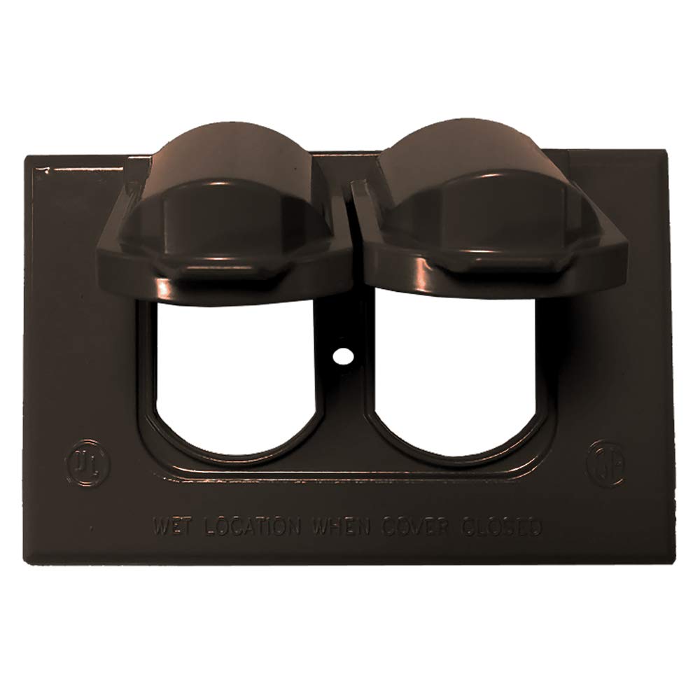 Sigma Electric, Bronze Sigma Engineered Solutions, 14245BR 1-Gang Horizontal Duplex Weatherproof Cover, No Size