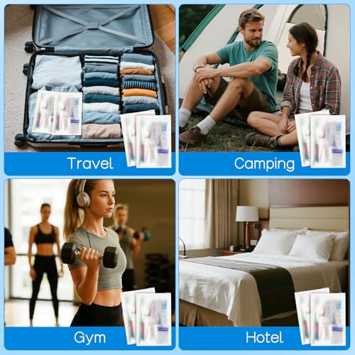 Travel Size Toiletries Kits Disposable Toiletry Set in Bulk, Portable Trial Size Personal Hygiene Care Package Supplies Amenities Essentials for Camping/ Hotel/Guest/Homeless/Charity 9-in-1 (60 Pack)