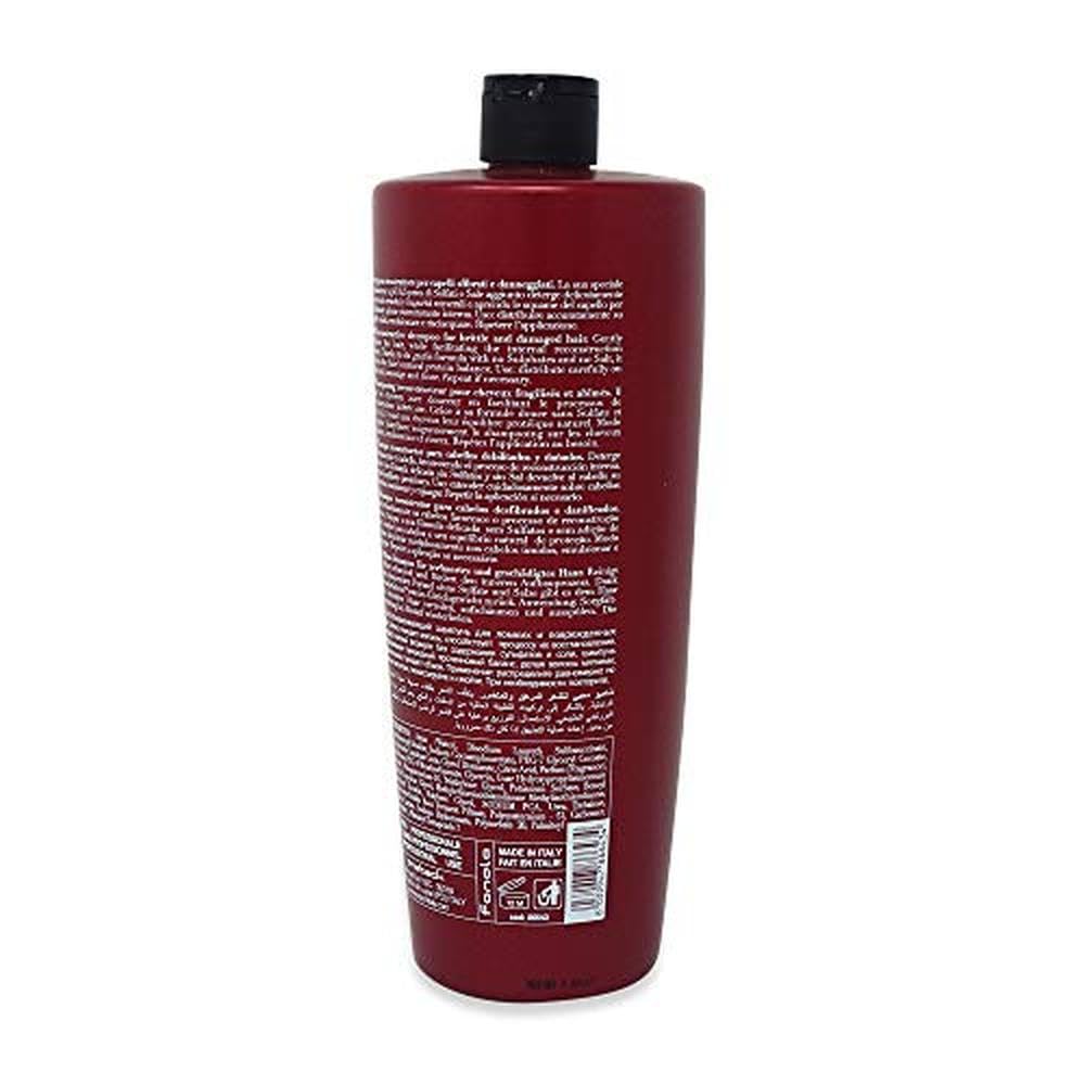 Fanola Botugen Reconstructive Shampoo - Hyaluronic Acid and Peptide Repair Shampoo for Damaged Hair - Sulfate-Free Hydrating Cleanser for Brittle and Dry Hair (33.8 Fl Oz)