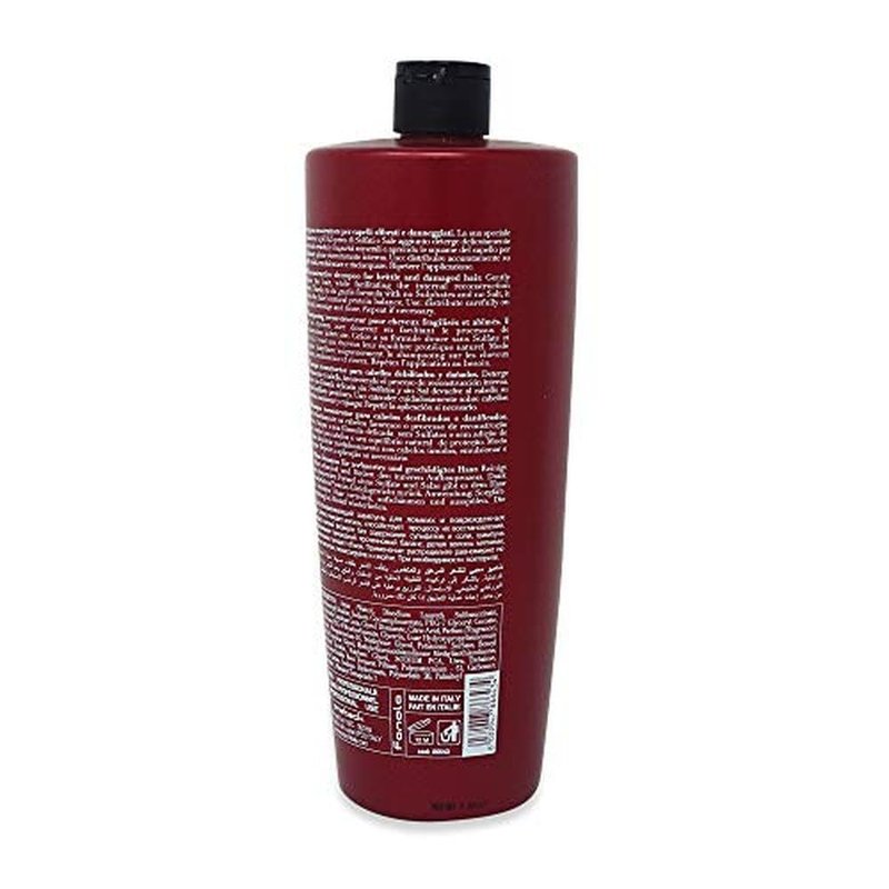 Fanola Botugen Reconstructive Shampoo - Hyaluronic Acid and Peptide Repair Shampoo for Damaged Hair - Sulfate-Free Hydrating Cleanser for Brittle and Dry Hair (33.8 Fl Oz)