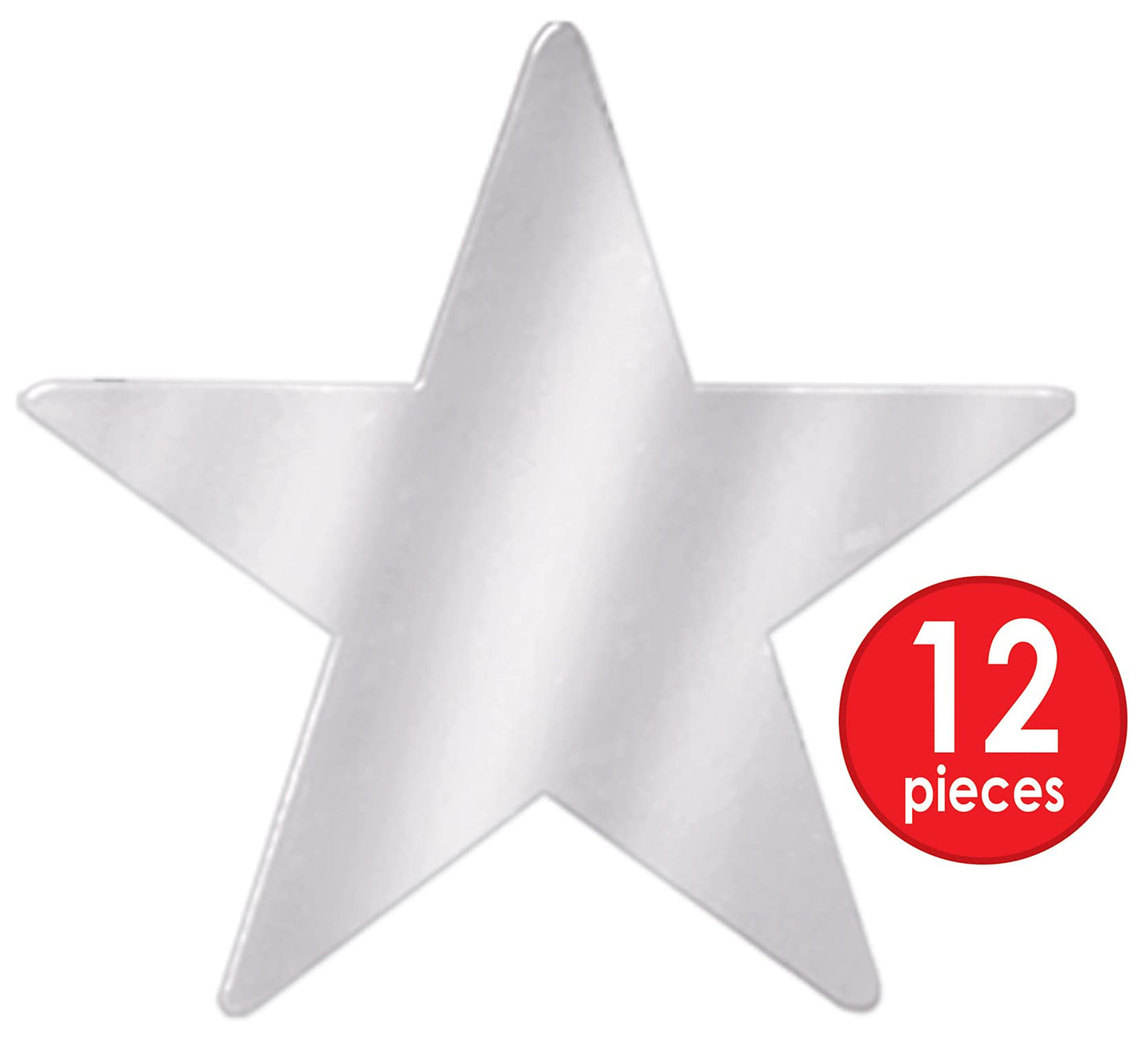 Metallic Star Cutouts (Silver)