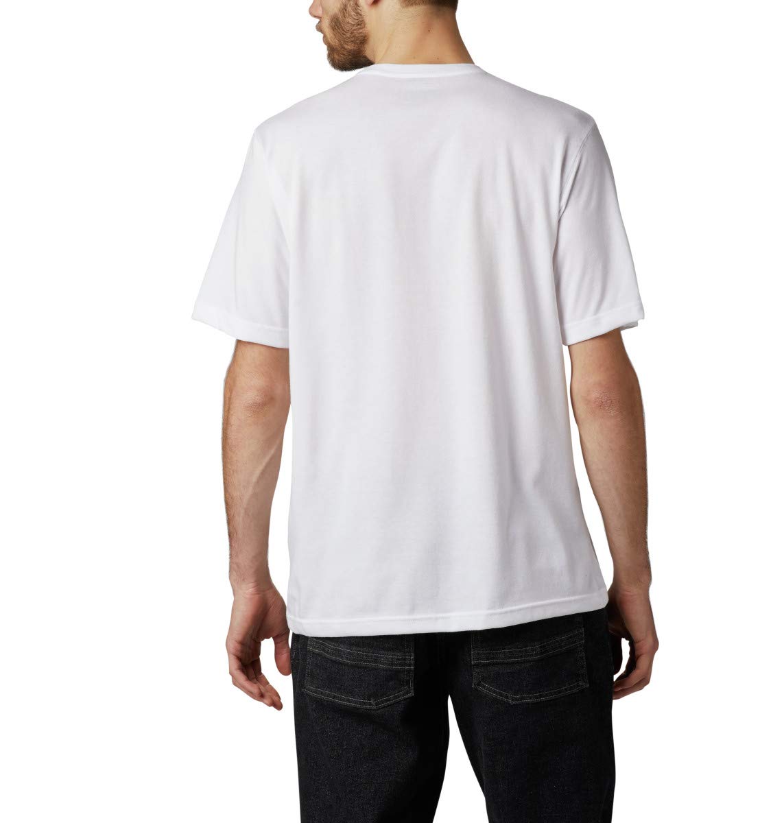 Columbia Men's Thistletown Park Crew, white, White Heather,Large
