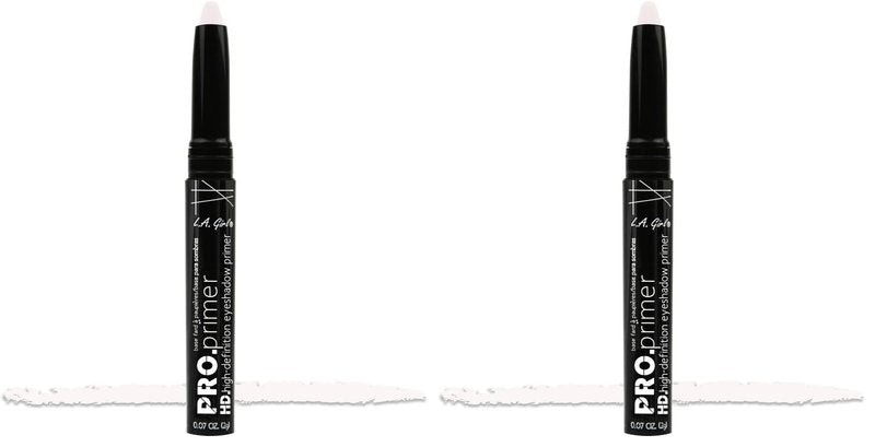 L.A. Girl HD PRO.Primer Eyeshadow Stick, White GEB195 (Pack of 2)