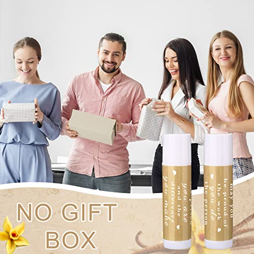 Demissle 72 Pcs Thank You Lip Balm Appreciation Gifts Bulk Inspirational You're the Balm Vanilla Ingredients Lips Care for Thanksgiving Christmas Appreciation Favor Employee Coworker Volunteer