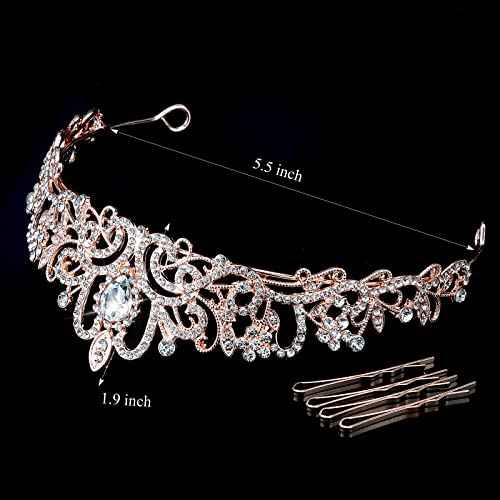 CIEHER Tiara Crowns for Women & Girls - Bridal, Wedding, Prom, Quinceanera, Birthday & Christmas Crown Gifts