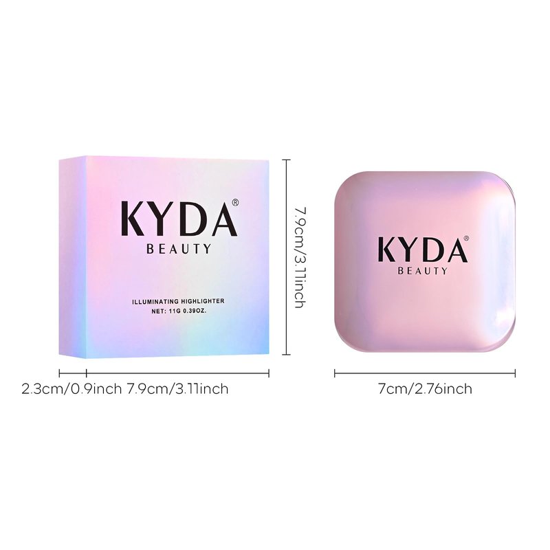High Glossy Face Highlighter Palette, Luminous Face Illuminator Palette, Natural Glow Finish, Pearl Shimmer Smooth Baked Powder for a Radiant Glow, Lasting Sparkling Highlighter Makeup- SUN GLOW