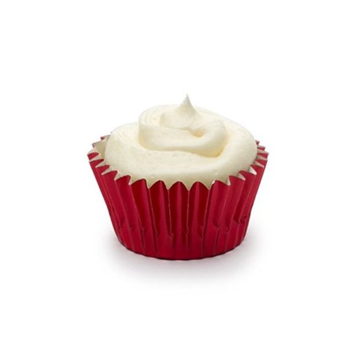 Fox Run Red Foil Bake Cups, Mini, 48 Cups