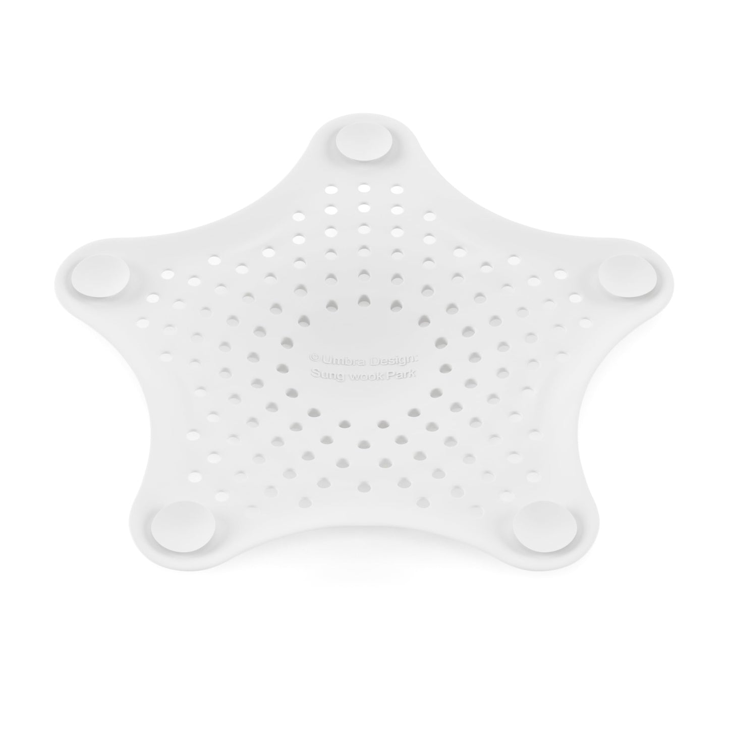 Umbra Starfish Drain Cover/Hair Catcher, White