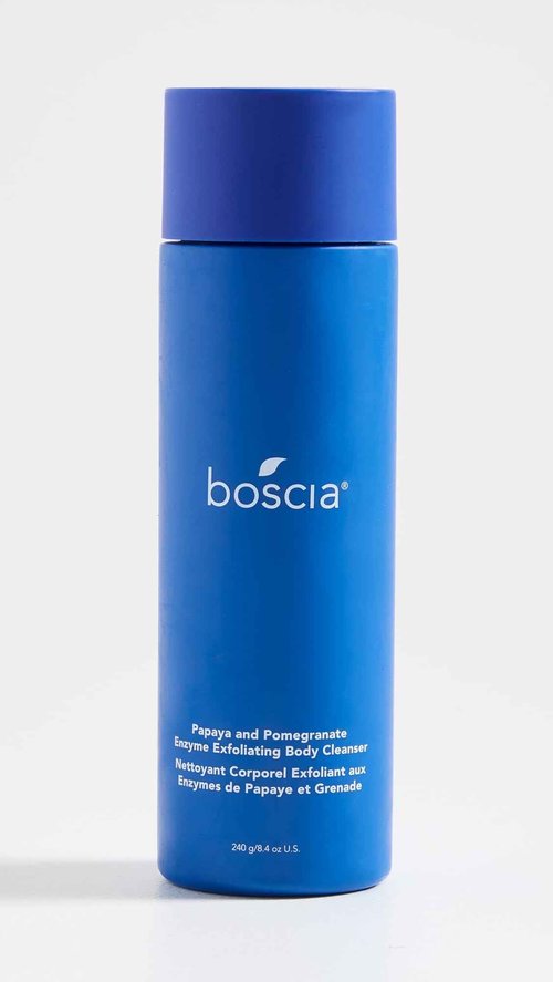 boscia Papaya & Pomegranate Enzyme Exfoliating Body Cleanser - Vegan, Cruelty-Free, Natural & Clean Skin Care - Body Cleanser Gel - For All Skin Types - 8.4 oz