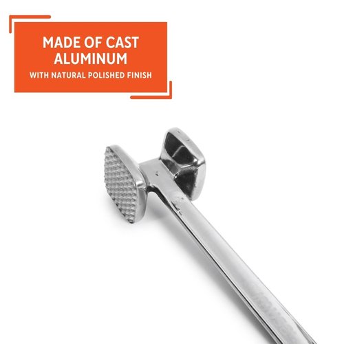 IMUSA USA IMU-71015 Stainless Steel Meat Tenderizer, Silver,