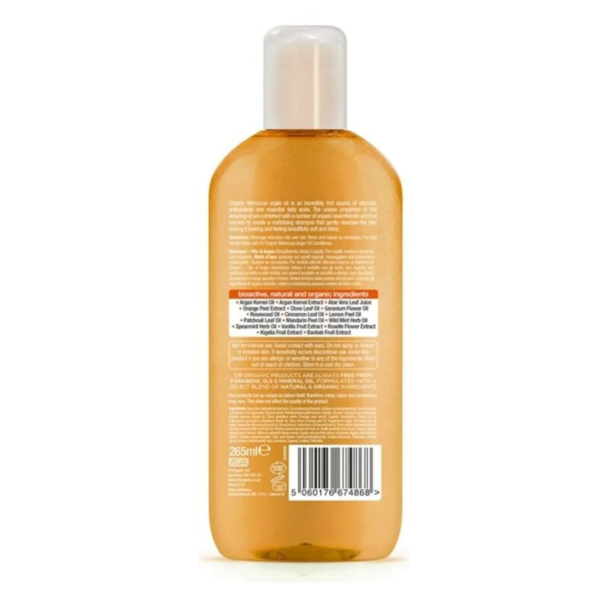 Organic Doctor Moroccan Argan Oil, Shampoo, 9 Fluid Ounce