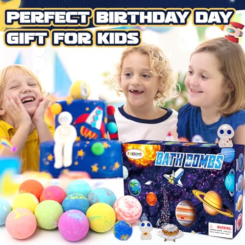 Bath Bombs for Kids with Surprise InsideToys 12 Pack Bath Bombs Organic Bubble Bath Fizzies Birthday Christmas Gifts for Boys Girls
