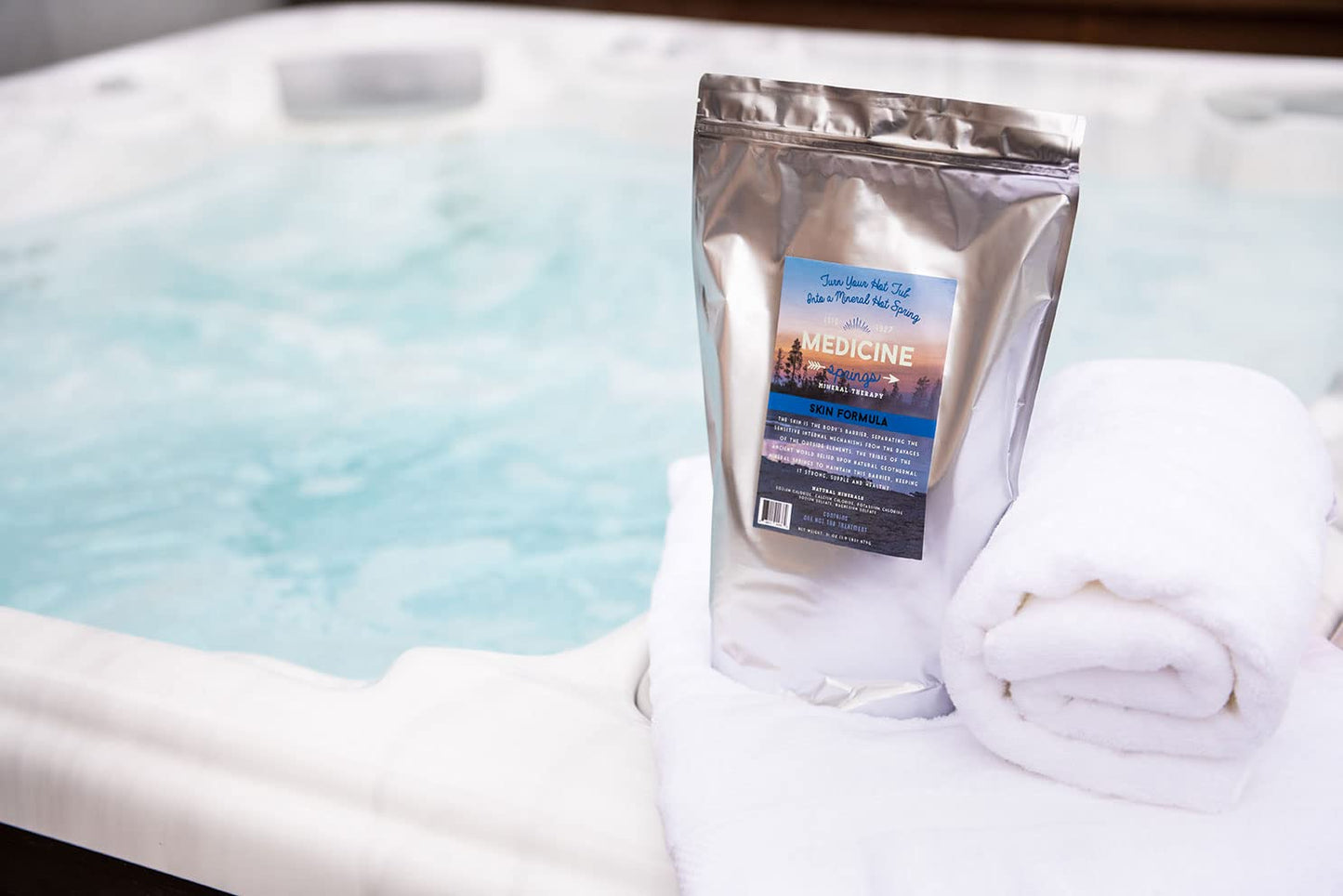 Medicine Springs Bathtub Mineral Therapy Skin (2 Soaks) Dead Sea Minerals hot Spring Soaking Collection for Healing Turn Your Bath tub into a Soaking Mineral Spring -Bathtub