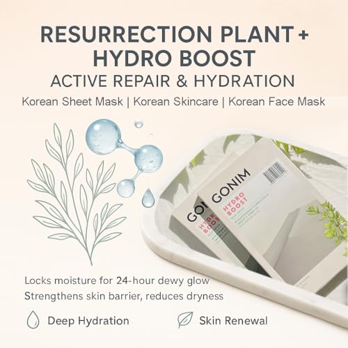 GONIM Face Mask Korean Skin Care with Hyaluronic Acid Serum, Vitamin C, Collagen Activation-Hydrating Face Masks Skincare, Anti Aging & Moisturizing Sheet Mask for All Skin Korean Face Mask 30mlx15pcs
