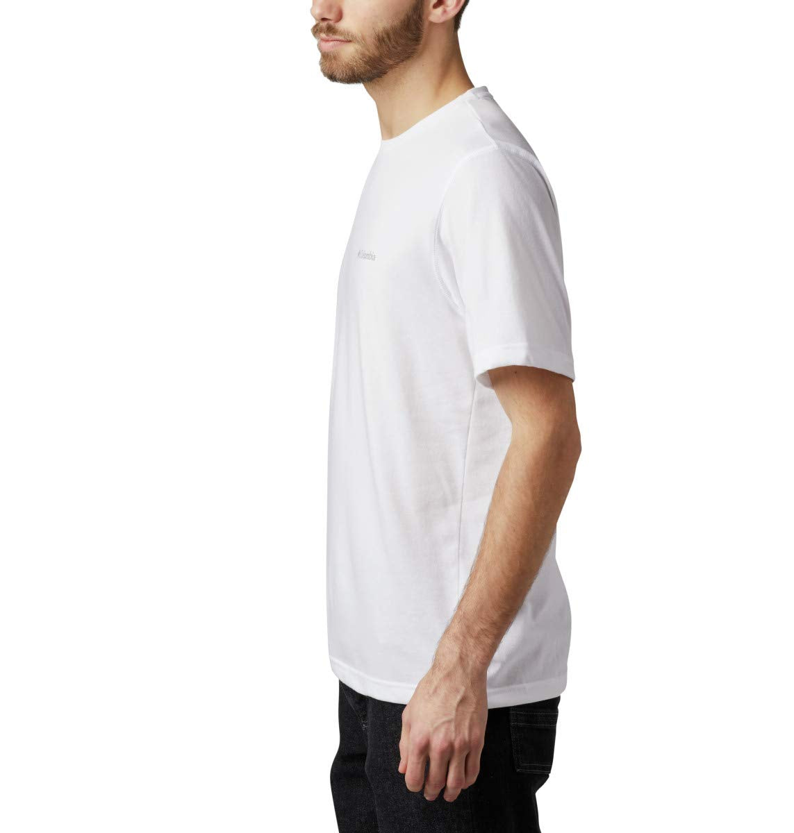 Columbia Men's Thistletown Park Crew, white, White Heather,Large