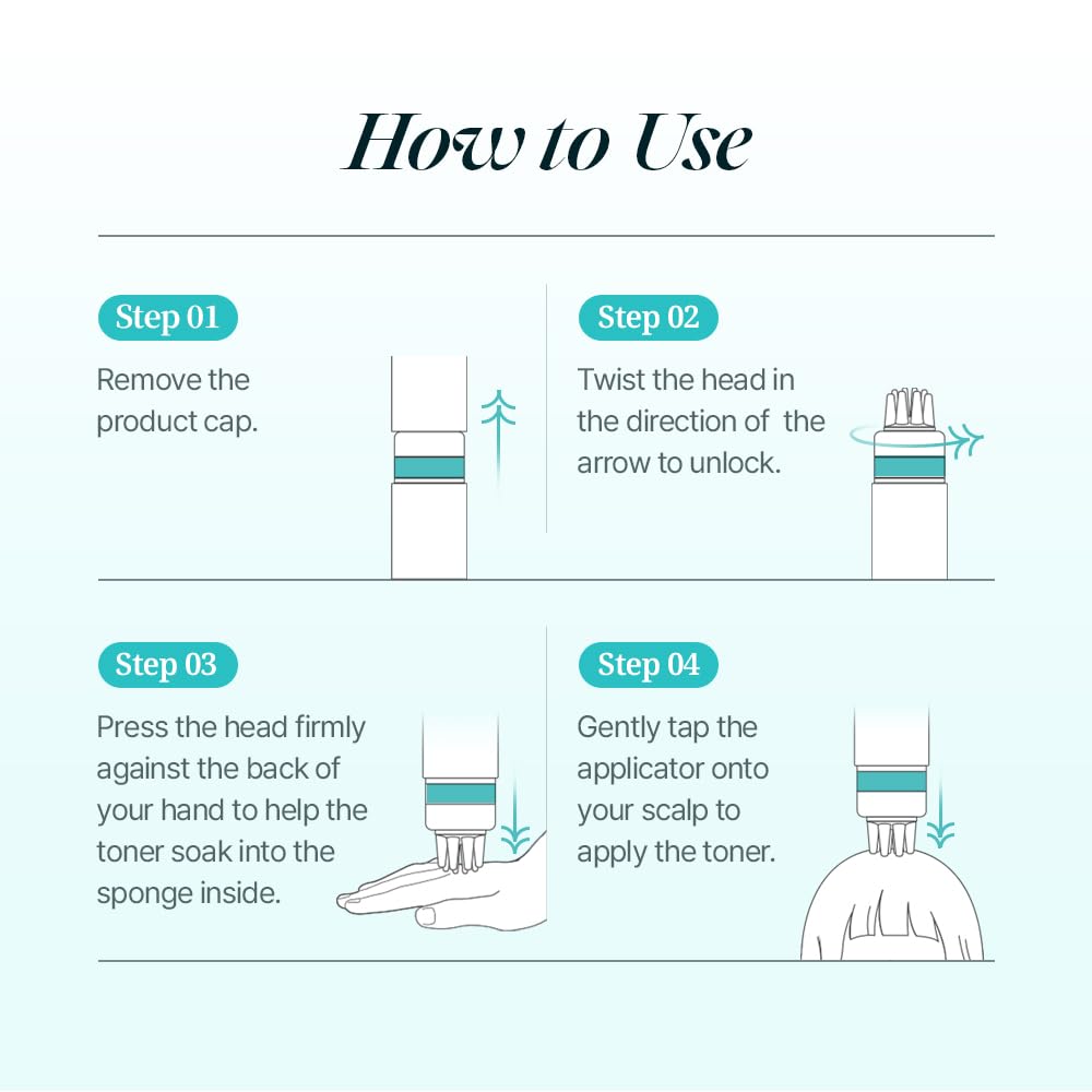 Scalp Serum for Hair Loss & Thinning with Massaging Tips | Clinically Proven | Thickens & Accelerates Hair Growth | Supports DHT Balance | Korean Hair Care | Low Irritation, Drug-Free | 4.05 fl.oz
