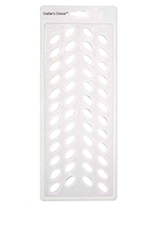 Crafter's Choice - Lip Balm Tube Filling Tray - Silicone Tray for Filling Lip Balm Tubes and Cosmetic Products - OVAL - 3002