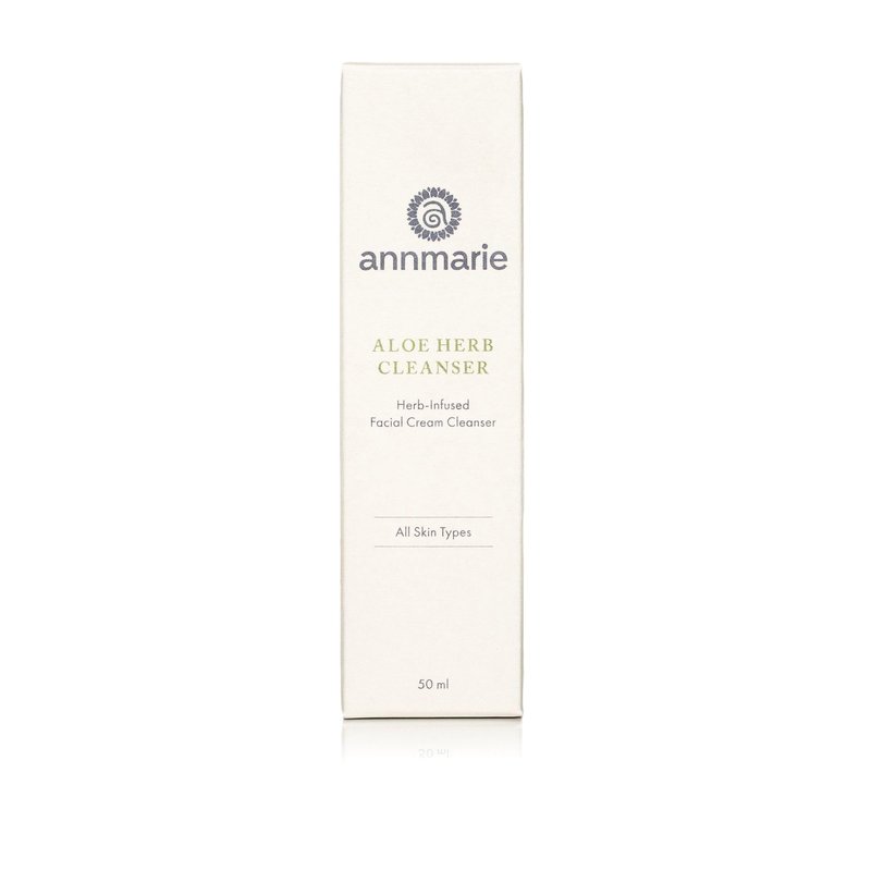annmarie Skin Care Aloe Herb Facial Cleanser - Gentle, pH-Balanced Cleanser with Aloe Vera, Coconut Oil & Calendula, Suitable for All Skin Types (50mL, 1.7 fl oz)