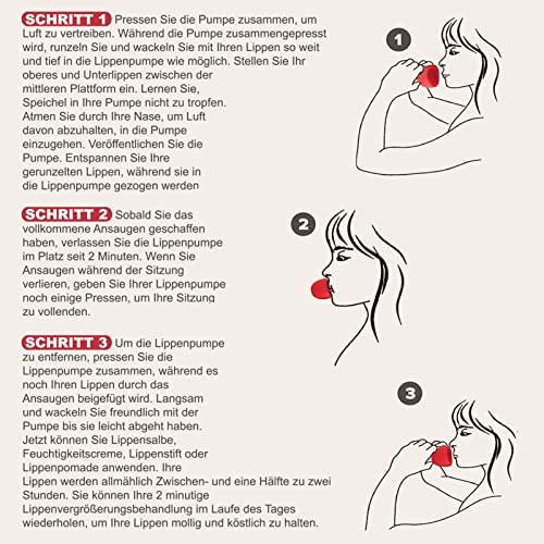 Cherry Shaped Lip Plumper Enhancer, Lip The Fast Sucker Beautiful Curves on Upper and Lower Lip Womens Silicone Lip Plumper Device