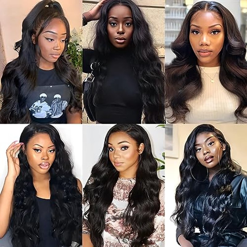 UNice Hair Brazilian Body Wave Human Hair 1 Bundle 26 inch 100% Unprocessed Virgin Human Hair Weave Extensions Natural Black Color Can be Dyed and Bleached