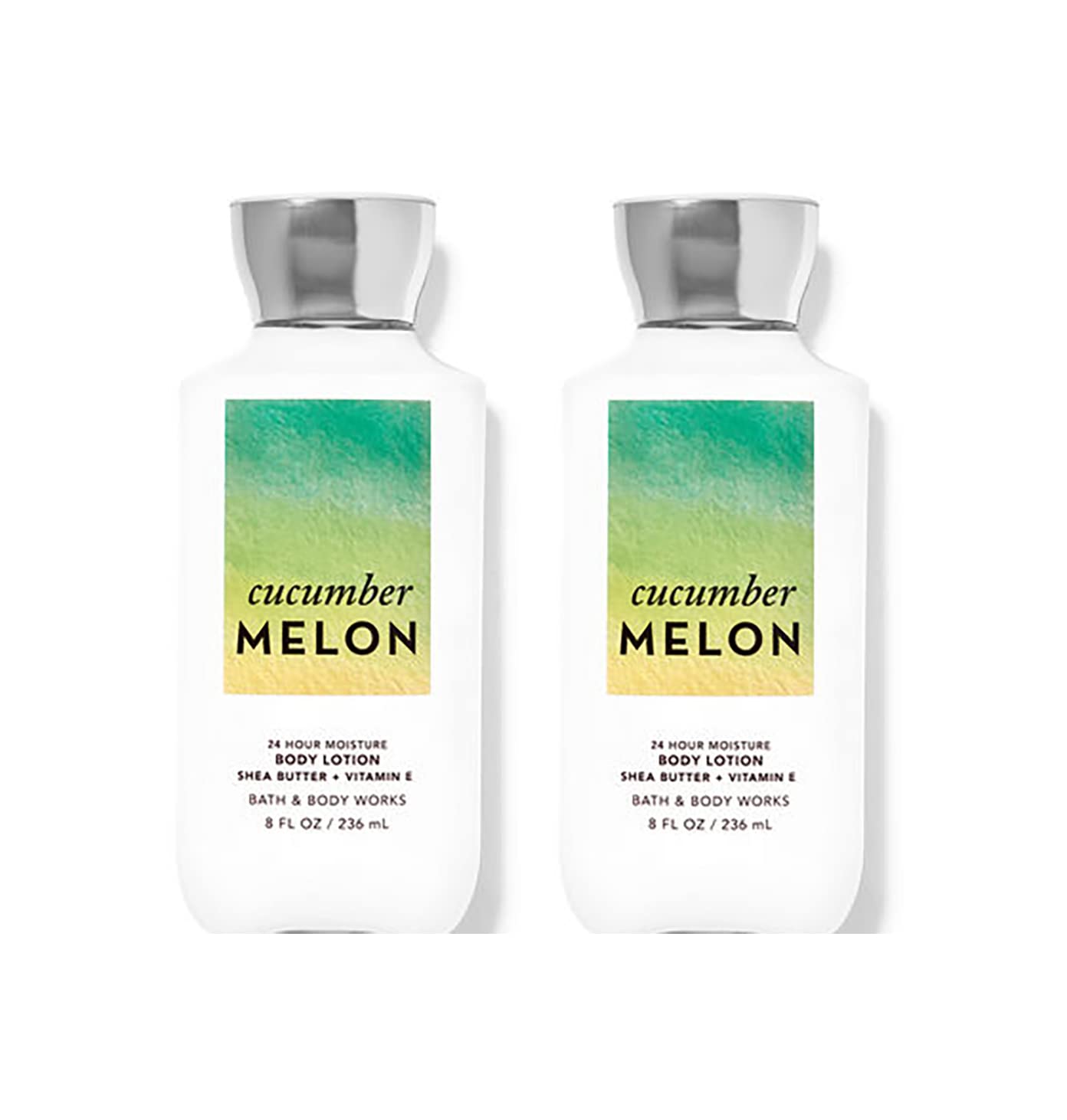 Bath and Body Works Cucumber Melon Super Smooth Body Lotion 8 Oz -2 Pack (Cucumber Melon)