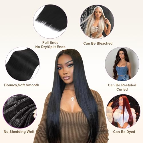 16A Raw Straight Bundles Human Hair 1 Bundle,18 Inch,Triple Lifespan,Burmese Virgin Remy Hair Extensions,No Tangle Shedding